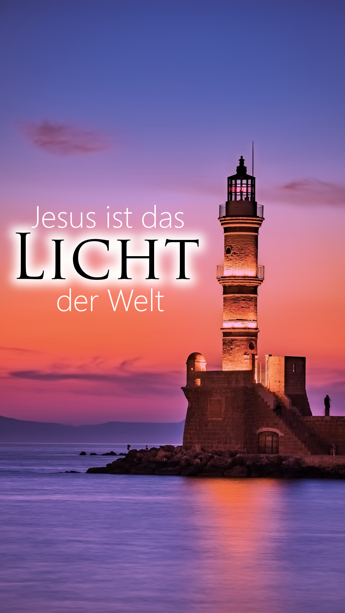 Handywallpaper: Jesus ist das Licht der Welt - Gladium Spiritus