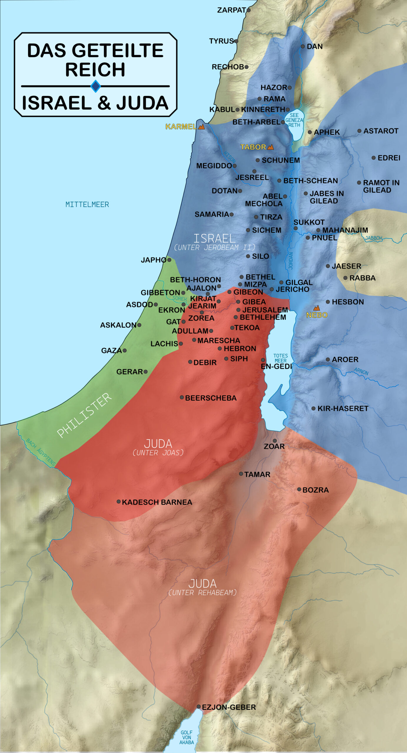 Vorlage Israelkarte