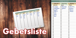 Gebetsliste